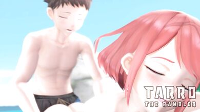 Beach bang between Pyra and Rex