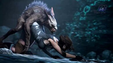 Lara Croft's Tight Pussy vs. The Cave Monster: A Gob Bluth Experience