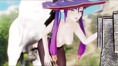 Mona's Bestiality Encounter with a Stallion in 4K Quality and with Sound