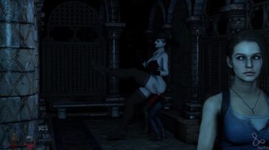 Lady Dimitrescu's Forbidden Encounter with the Unexpected Guest
