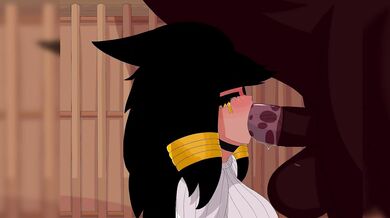 Amelia's Throat Taken by Mistspirit's Horse Cock for Ultimate Pleasure