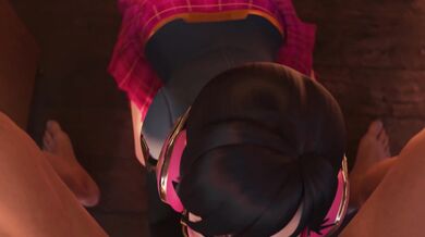 Nutjob Yuri Sucks Off D.Va in 4K Resolution with a Joyful Finish