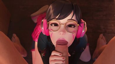 Nutjob Yuri Sucks Off D.Va in 4K Resolution with a Joyful Finish