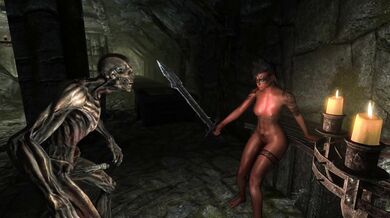Draugr's Forbidden Fruit: Redguard Pleasured with No Background Music