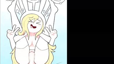 Fionna, Cake and Finn (Beachside Bunnies Miscon) get down and dirty in the sand