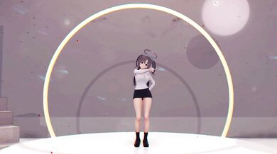 Naughty Yuuka's Full Body Exposure and Sensual Striptease in Front of Her Beloved Teddy Bear, While Enjoying Her Blue Archive Playboy Magazine