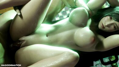 Tifa Takes On the Giant Mako in Naughty Anime Action!