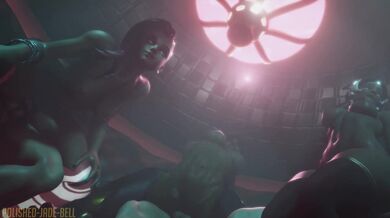 Golden Climax Battle: Sombra, Pharah, Symmetra, and Polished Jade Bell's Tug-of-War Competition