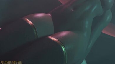 Golden Climax Battle: Sombra, Pharah, Symmetra, and Polished Jade Bell's Tug-of-War Competition