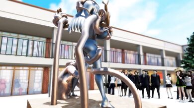 Ultra-Busty Bronze Beauty: The Statue of Ultragirl