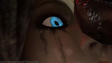 Samus Aran fucks the warehouse workers in a bloody gangbang, leaving them all covered in her cum!