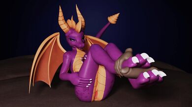 Spyro's Foot Job [Flapcats]: The adventures of the famous dragon Spyro, who becomes a masseur and gives pleasure to his clients with his big tail.