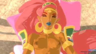 Divine Beast Vah Naboris Battle - BotW: Urbosa's Futanari Transformation Porn Video