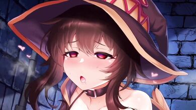 Rewritten as: Megumins Ride on the Upsized Horse Dildo