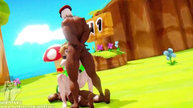 Peach's Gangbang: Princess Peach in a Threesome Short Film