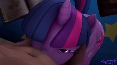 Rewritten as: The Fiery Goddess: Twilight Sparkles Blowjob