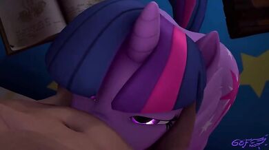 Rewritten as: The Fiery Goddess: Twilight Sparkles Blowjob