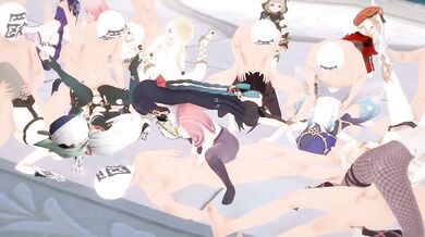 The Ecstasy of the Mind-Controlling Orgasm: The Genshin Impact Fucking Party!