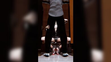 Bathroom Stall Blowjob: EnaLagrange's Amateur Fellatio Adventure