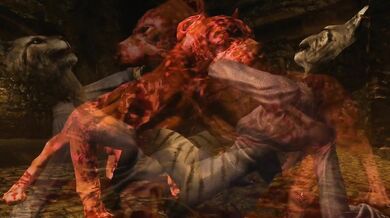 Rigorous Revenge: Undead Hound Fucks Khajiit's Brains Out