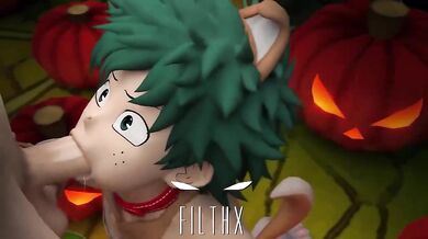 Halloween Orgy with Deku and Friends
