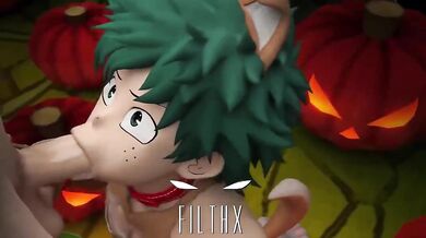Halloween Orgy with Deku and Friends