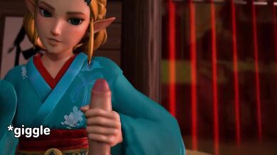 Zelda's Voiced Edging Hentai with Public JOI and Card Games for Your Cock!