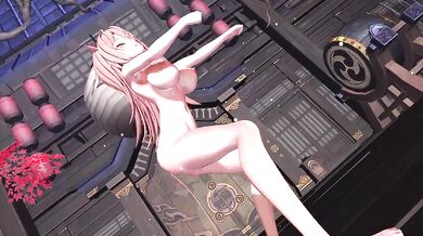Girl's Pleasure with Multiple Partners in MMD: SAY MY NAME