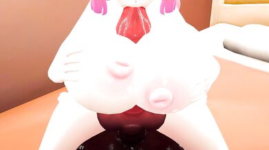 Shizukas Secret Titfuck with Her Own Cock! ~ [Eshu-chan]