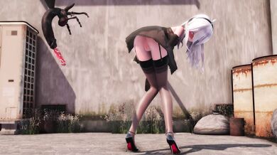 Gutter Slut Gets Banged by Insect in Dirty Back Alley