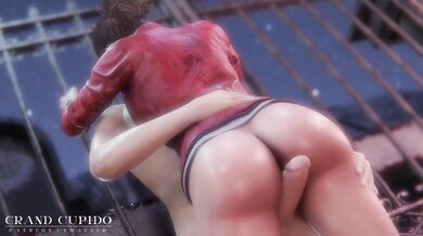 Claire's Dirty Hand Job: Claire Redfield Rubs and Tugs Dick Hard!