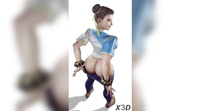 Bouncy Butt Beauty: Chun-Li's Jiggly Booty Showcase in HD!