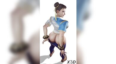 Bouncy Butt Beauty: Chun-Li's Jiggly Booty Showcase in HD!