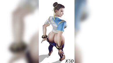 Bouncy Butt Beauty: Chun-Li's Jiggly Booty Showcase in HD!
