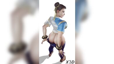 Bouncy Butt Beauty: Chun-Li's Jiggly Booty Showcase in HD!