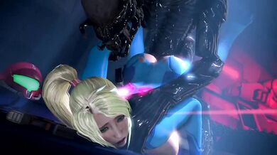 Fucked by an Alien from Behind while Taking on Samus Aran's Doggy Position - Ambrosine92
