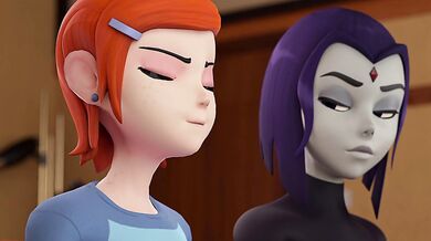 Ravishing Raven and Glorious Gwen's Lustful Lesbian Liaison with a Touch of Erotic Fisting Action - Purple Pleasure.