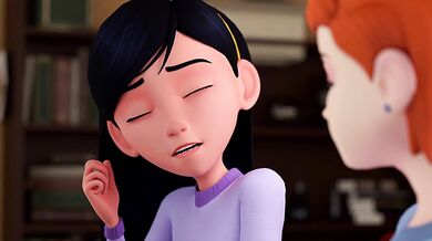 Ravishing Raven and Glorious Gwen's Lustful Lesbian Liaison with a Touch of Erotic Fisting Action - Purple Pleasure.