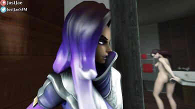 D.Va Gets Reamed by Sombra's BBC