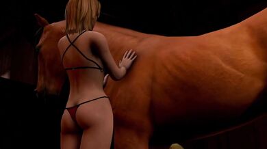 Cock-Hungry Tina Armstrong Rides Her Horse into Hardcore Action!
