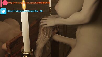 The Futanari Mistress Sucks and Swallows Cock