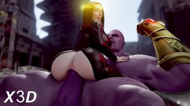 Black Widow gets banged by Thanos in a harsh dose of reality