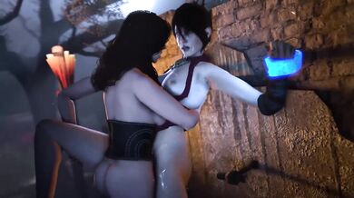 Morrigan and Yennefer Get Wet and Wild in Leerico213's Latest Hentai Porn!