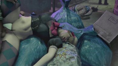Drunk D.Va Fucked by Anaru in Public Bathroom