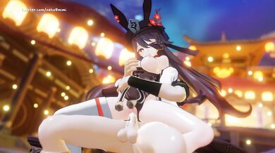 Neko Girl's Wet Pussy Grinded by a Horny Goblin