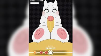 Creamy Milk Maid Toriel Squeezes out Juice in a Tiny Bikini while getting Bangs by the BeatBanger