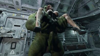 Silent Hulk and Black Widow Fucking Hardcore