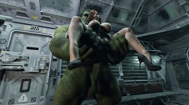 Silent Hulk and Black Widow Fucking Hardcore