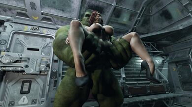 Silent Hulk and Black Widow Fucking Hardcore