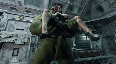 Silent Hulk and Black Widow Fucking Hardcore